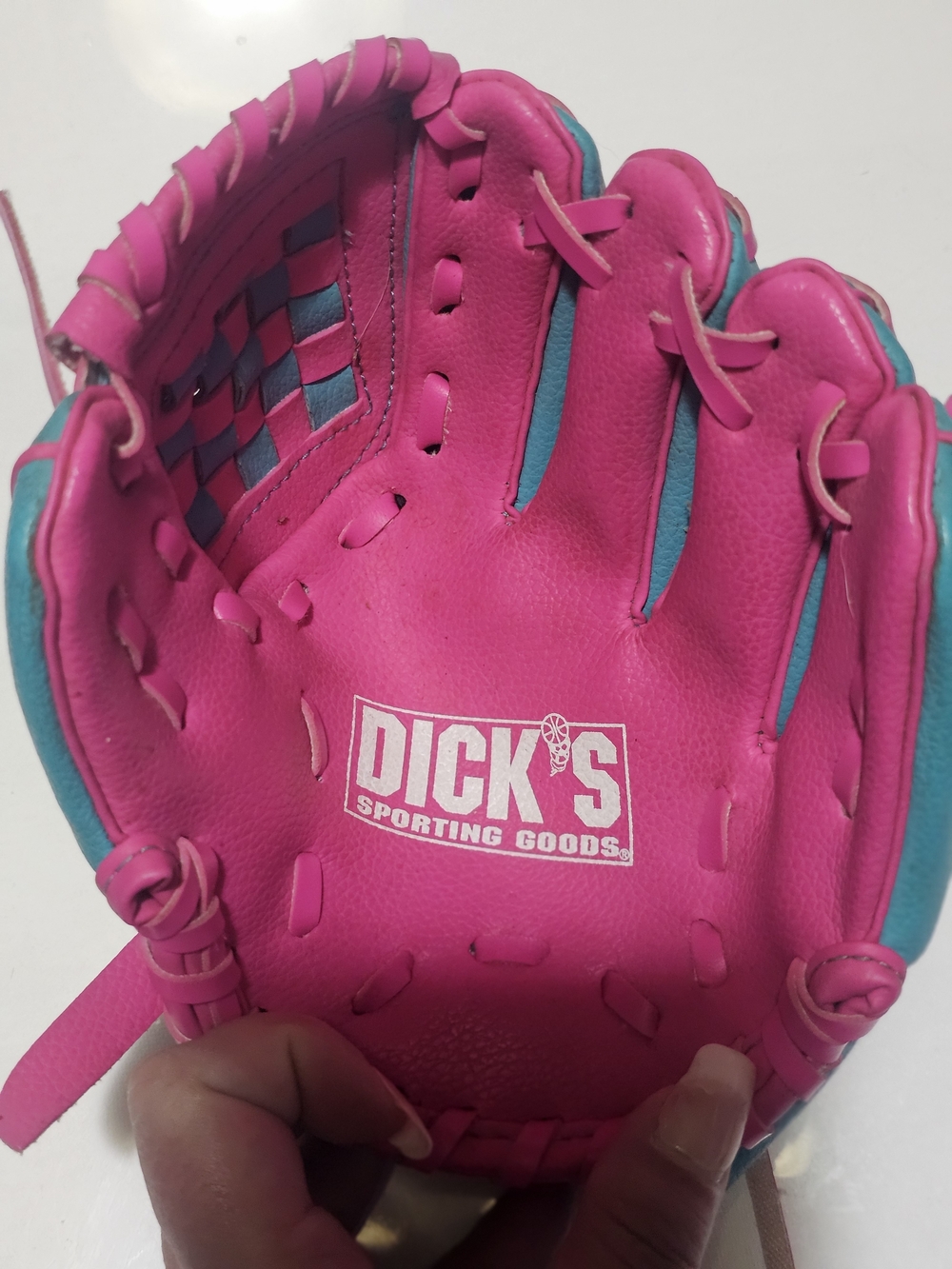 Toddler Girls-  Pink and Teal Baseball Glove-NWOT